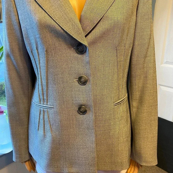 Evan-Picone Suit Women 3 Buttons Blazer Jacket Career Wear Size 10 - Picture 5 of 5